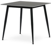 Stół jadalny 80 x 80 cm, ceramika i marmur, szary