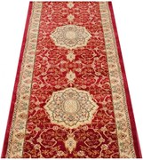 Czerwony elegancki chodnik vintage na metry G2-E08