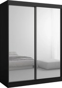 Szafa przeuwna z lutrem Como 2D2L 150 Czarna