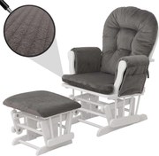 Leżanka MCW-C76,  ciemnoszary rama biały