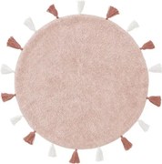 Okrągły dywan dla malucha z bawełny Malu