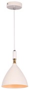 Lampa wisząca OTTO WHITE/GOLD 1xE27 biała złota, pojedyncza