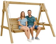Huśtawka Ogrodowa Naturalne Drewno Z6-E68