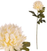 Chryzantema kremowa - sztuczny kwiat cięty, 73 cm