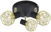 Lampa sufitowa z trzema drucianymi kloszami - 4X V089 M8-G56