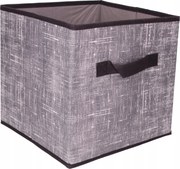 Organizer Tekstylny Granatowy Pudełko kosz 25x25x25 cm do Szafy Garderoby