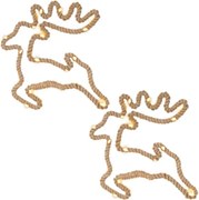 Dekoracja świąteczna renifer 28x29 cm, 20 LED 2 szt