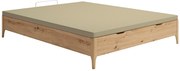 Łóżko ze skrzynią 160 x 200 cm - Jasny naturalny - VEONA de YSMÉE