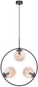 Lampa wisząca okrąg z bursztynowymi kloszami 10X A201 B0-W29
