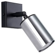 Kinkiet reflektor tuba czarny + chrom - A576 G5-Z45