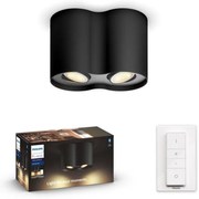 Philips 56332/30/P6 - LED ściemnialna lampa Hue PILLAR 2xGU10/5W/230V + DO