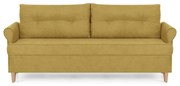 Kanapa sofa 3 os z funkcją spania ELITE Żółty