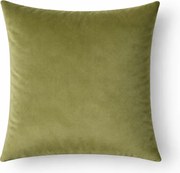 Dekoracyjna poszewka welurowa oliwkowa Werona