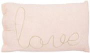 Poduszka dekoracyjna dziecięca LOVE 50x30cm, różowa