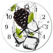 Zegar szklany okrągły Jeżyna