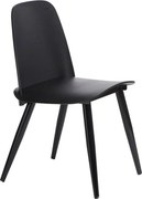 Minimalistyczne krzesło czarne H1-K25
