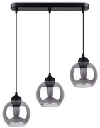 Sollux SL.1142 - Lampa wisząca ALINO 3xE27/60W/230V czarna