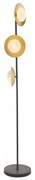 Endon 92039 - Lampa podłogowa RUFFLE 3xG9/3W/230V czarna/złota