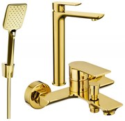 Mexen Alfa R62 zestaw wannowy, złoty - 745713R62-50