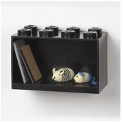 Dziecięca czarna półka ścienna LEGO® Brick 8