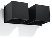 Kinkiet QUAD 2 czarny SOLLUX  LIGHTING