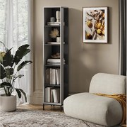 Regał na książki szary 36x36x188 eliza