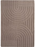 Dywan nowoczesny Pompei 3D beżowy 80 cm x 150 cm