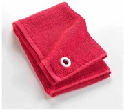 Czerwony bawełniany ręcznik frotte 50x50 cm Cuistot – douceur d'intérieur