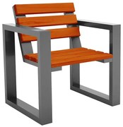 Krzesło z oparciem do ogrodu Bente 5X F7-K43