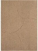 Dywan zewnętrzny Timber Geometria beżowy 80 cm x 150 cm