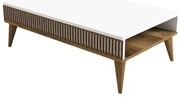 Stolik konferencyjny Mila White and Walnut