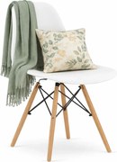 Białe minimalistyczne krzesło skandynawskie D0-K72