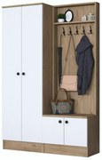Zestaw do przedpokoju Pone White and Walnut I