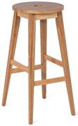 Hoker z litego drewna kauczukowego w naturalnym kolorze (wysokość siedziska 75 cm) Club – Bonami Essentials