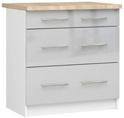 Szara szafka kuchenna z szufladami M5-N29