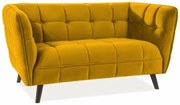 Sofa CASTELLO VELVET 2 curry SIGNAL