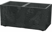 Doniczka SIERRA CASE BETON EFFECT 57,7 cm, czarny, S