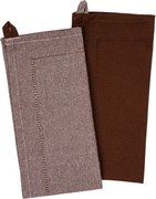Ścierka kuchenna Heda czekoladowy, 50 x 70 cm, komplet 2 szt.