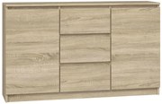 Z drzwiczkami komoda i szufladami sonoma dąb 120 cm D1-P69