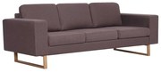 Elegancka trzyosobowa sofa 3x taupeT3-B56