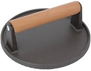 Okrągła żeliwna praska do grillowania burgerów B3-H20