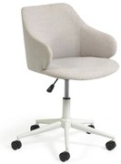 Jasnoszare krzesło biurowe Kave Home Einara