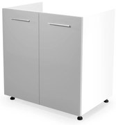 Szafka pod zlew 80 VENTO DK-80/82 jasnoszary połysk HALMAR
