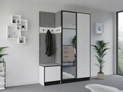 Garderoba EDEN 13 Biały + Szary