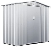 Wiata ogrodowa ze stali galwanizowanej LINUS w kolorze szarym – 2,36 m²