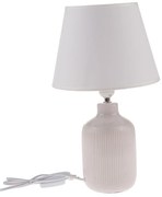 Ceramiczna lampa stołowa Alba, 40 cm, jasnobeżowa