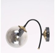 Czarno-szary kinkiet ø 15 cm Yoyo – Squid Lighting