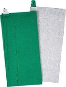 Ścierka kuchenna Heda zielony, 50 x 70 cm, komplet 2 szt.
