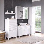 Zestaw mebli łazienkowych biały 100x37x72 sola