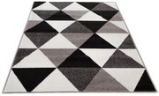 Dywan Lotto trójkaty szare 133 cm x 190 cm
